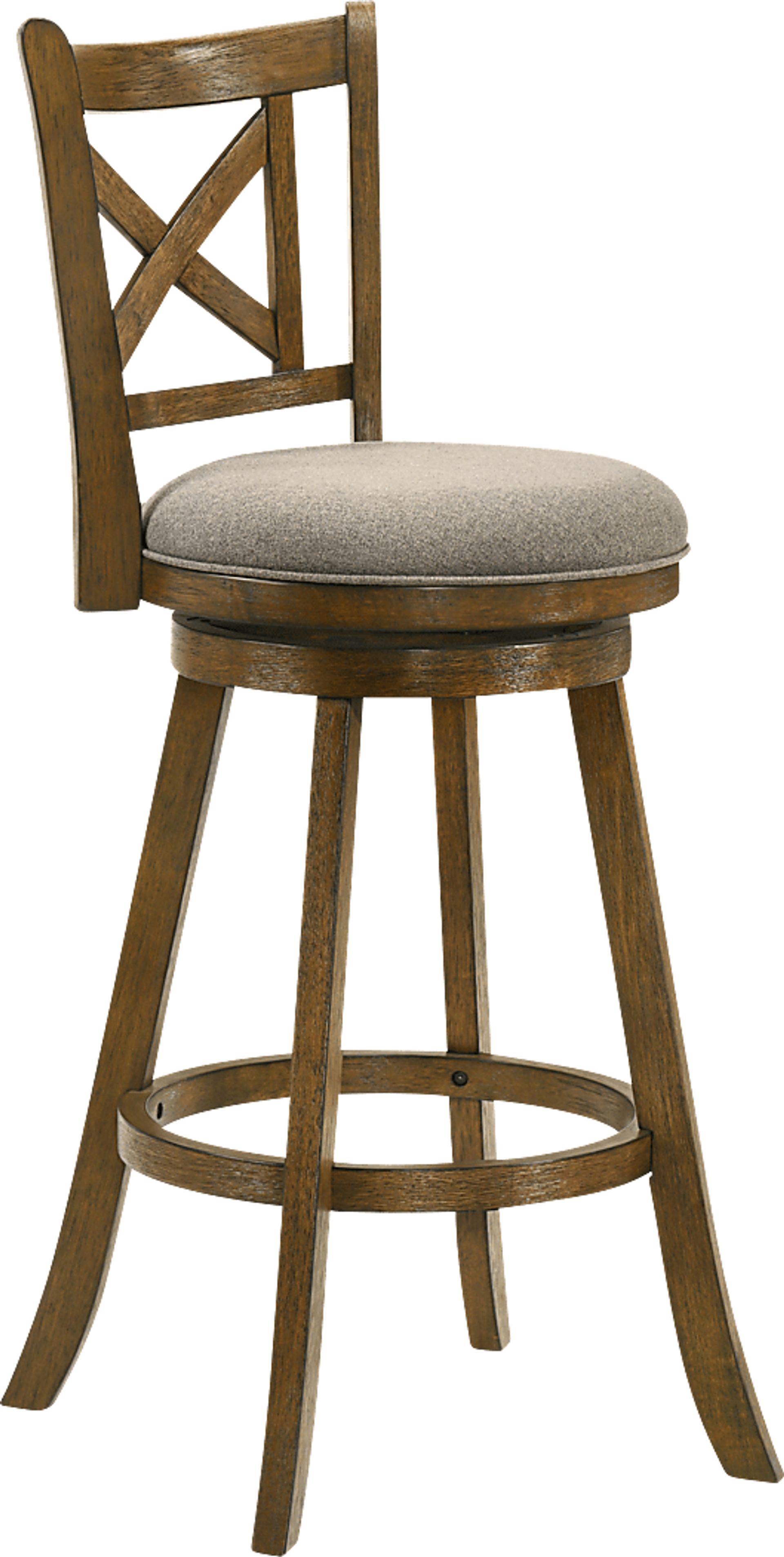 Cloverprises Gray Swivel Barstool - Image 10