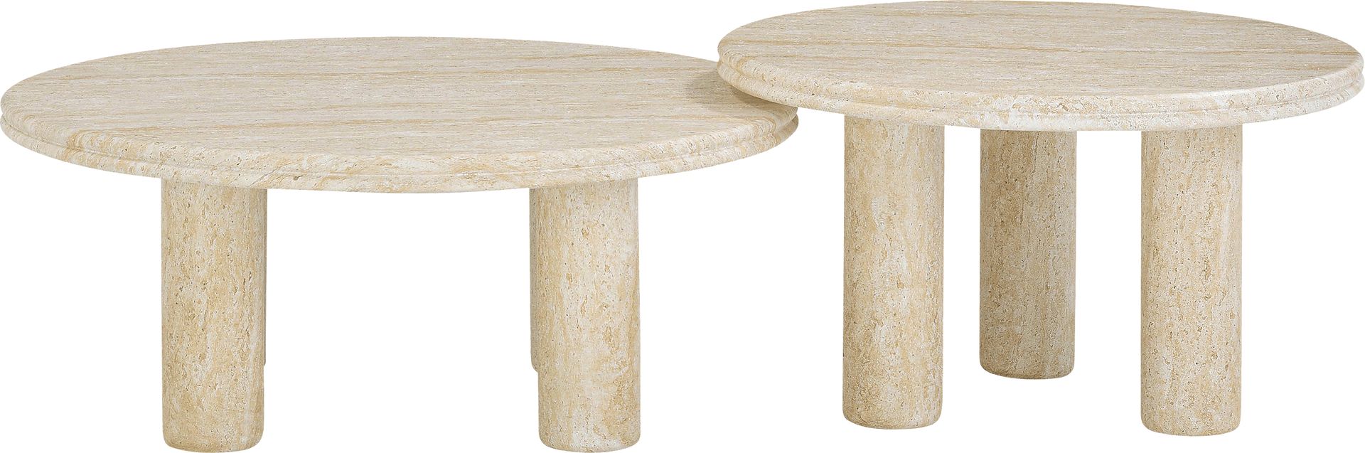 Cloverprises Light Brown Nesting Tables, Set of 2 - Image 2