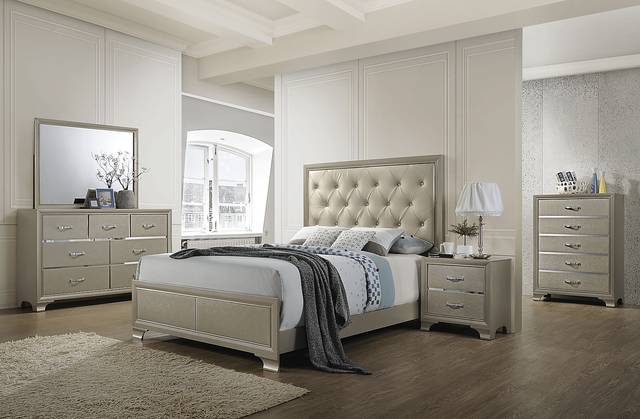 Cloverview Champagne Nightstand - Thumbnail - Image 2