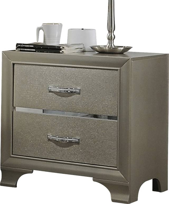 Cloverview Champagne Nightstand - Thumbnail - Image 3