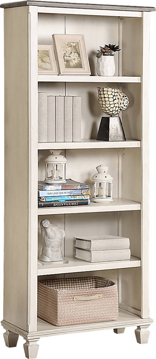 Cloville White Bookcase - Thumbnail - Image 1