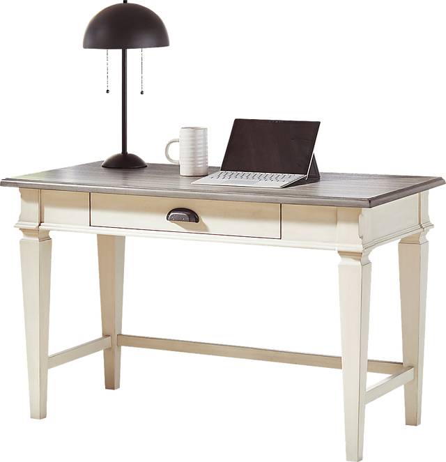 Cloville White Desk - Thumbnail - Image 1