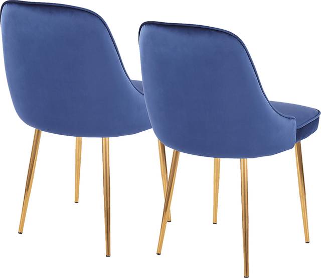 Clovis Blue Dining Chair, Set of 2 - Thumbnail - Image 2