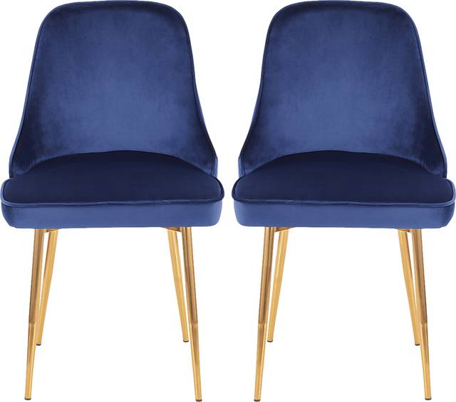 Clovis Blue Dining Chair, Set of 2 - Thumbnail - Image 3