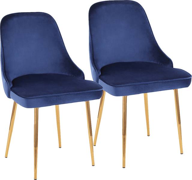 Clovis Blue Dining Chair, Set of 2 - Thumbnail - Image 1