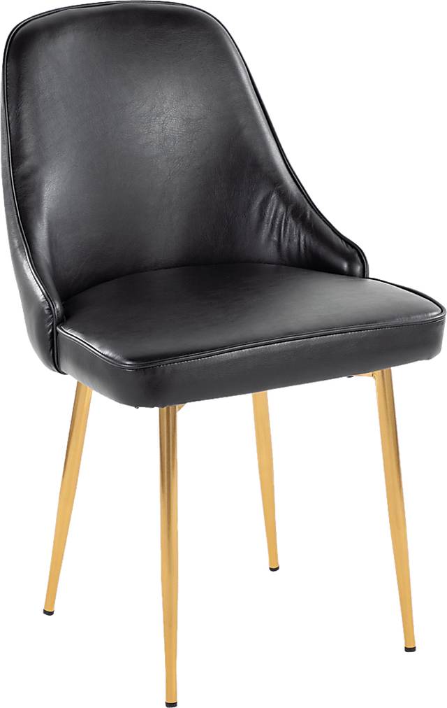 Clovis I Black Dining Chair, Set of 2 - Thumbnail - Image 2
