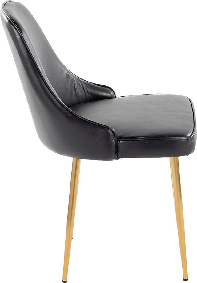 Clovis I Black Dining Chair, Set of 2 - Thumbnail - Image 3