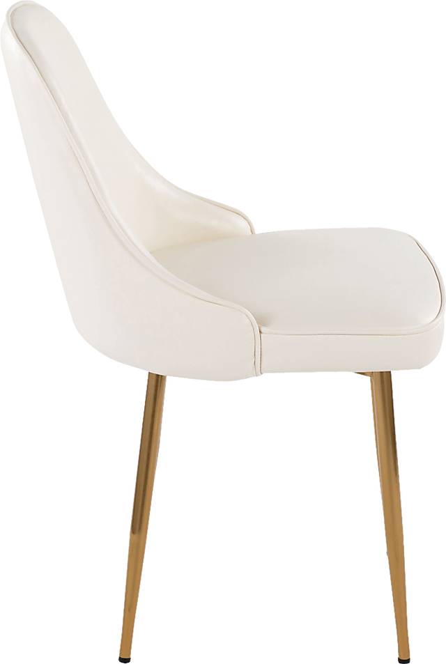 Clovis I White Dining Chair, Set of 2 - Thumbnail - Image 6