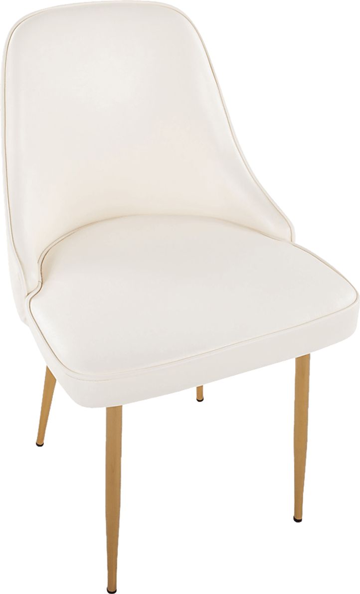 Clovis I White Dining Chair, Set of 2