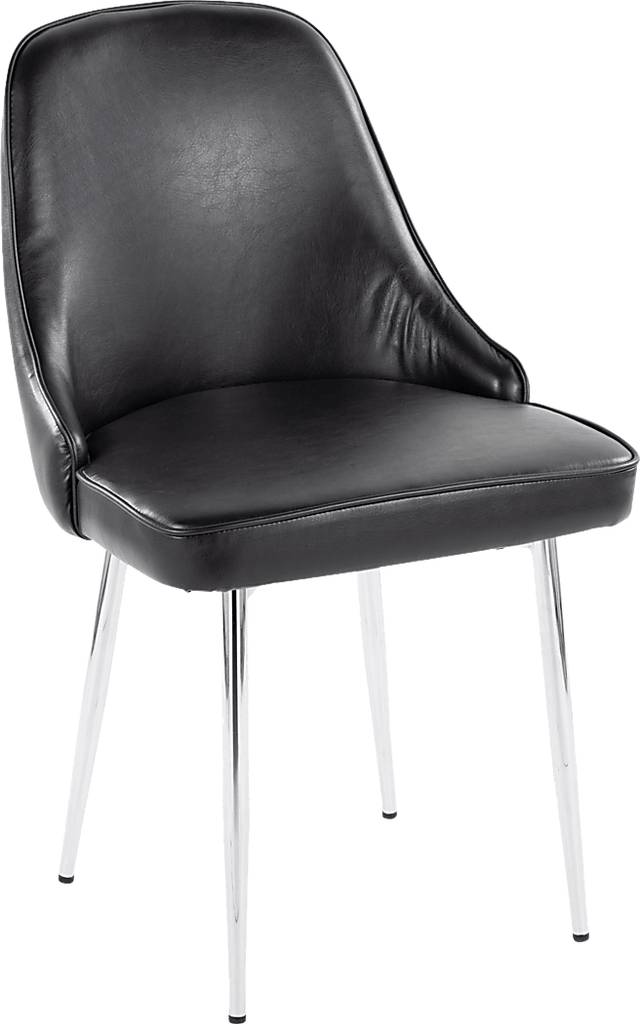 Clovis II Black Dining Chair, Set of 2 - Thumbnail - Image 2