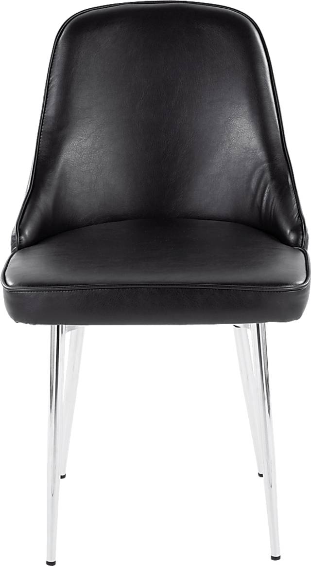 Clovis II Black Dining Chair, Set of 2 - Thumbnail - Image 5