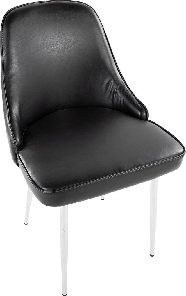 Clovis II Black Dining Chair, Set of 2 - Thumbnail - Image 6