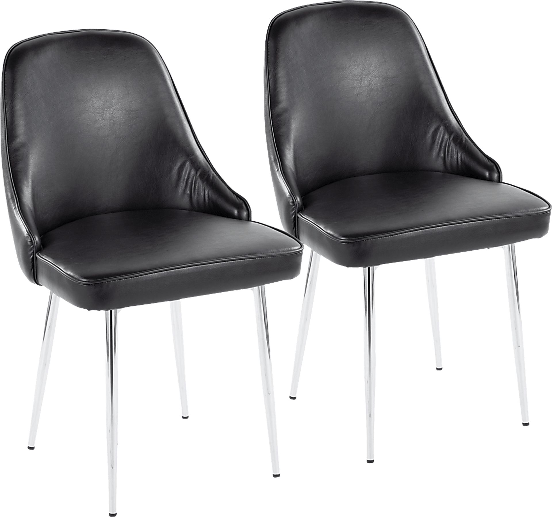 Clovis II Black Dining Chair, Set of 2 - Image 1