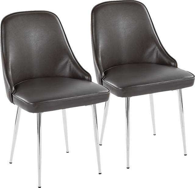 Clovis II Gray Dining Chair, Set of 2 - Thumbnail - Image 1