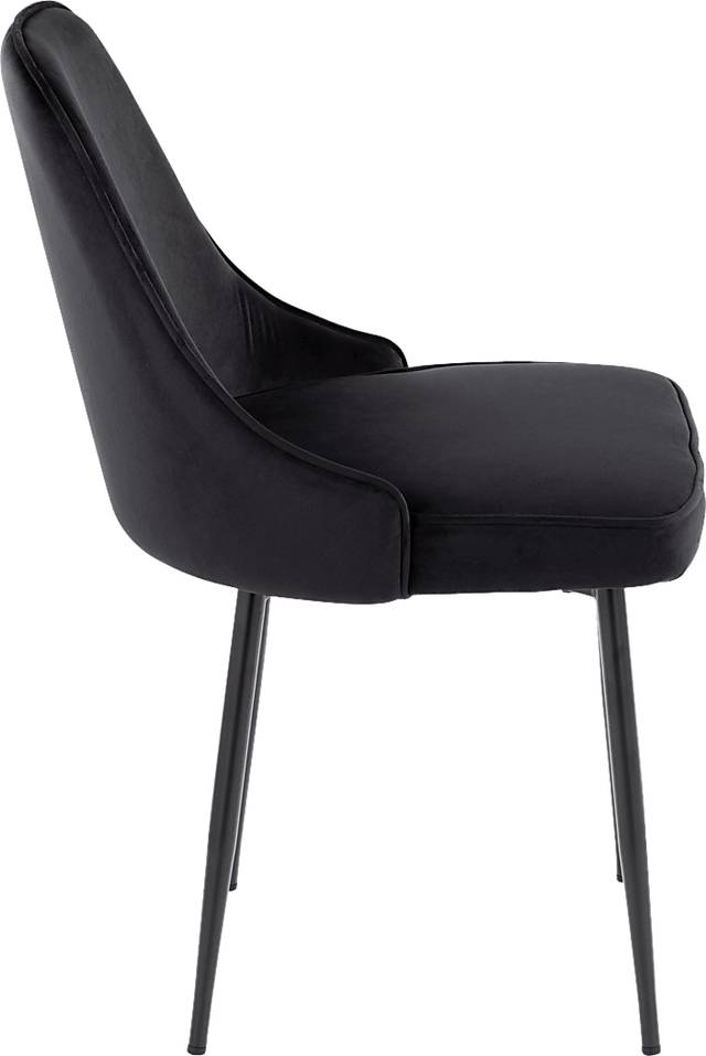 Clovis III Black Dining Chair, Set of 2 - Thumbnail - Image 3