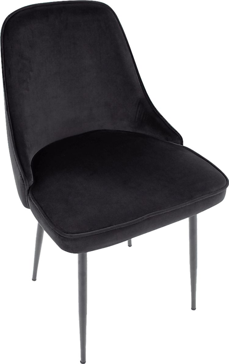 Clovis III Black Dining Chair, Set of 2
