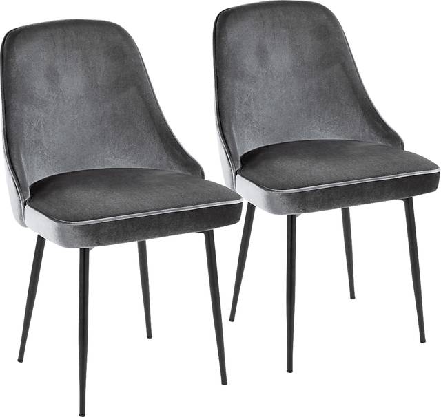 Clovis III Blue Dining Chair, Set of 2 - Thumbnail - Image 1