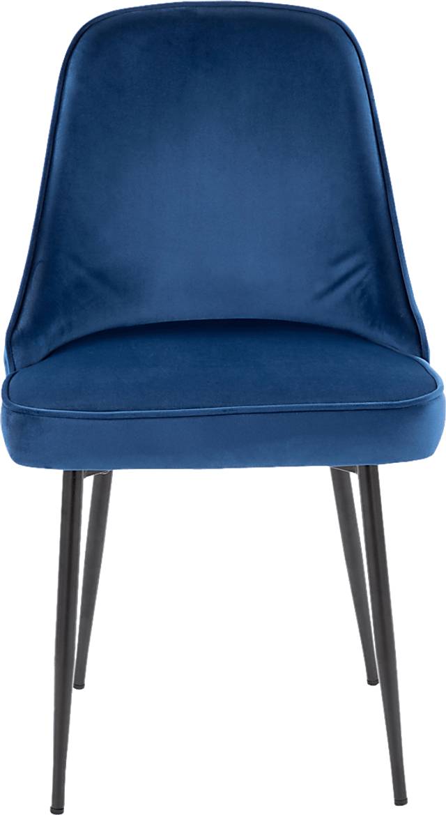 Clovis III Navy Dining Chair, Set of 2 - Thumbnail - Image 4