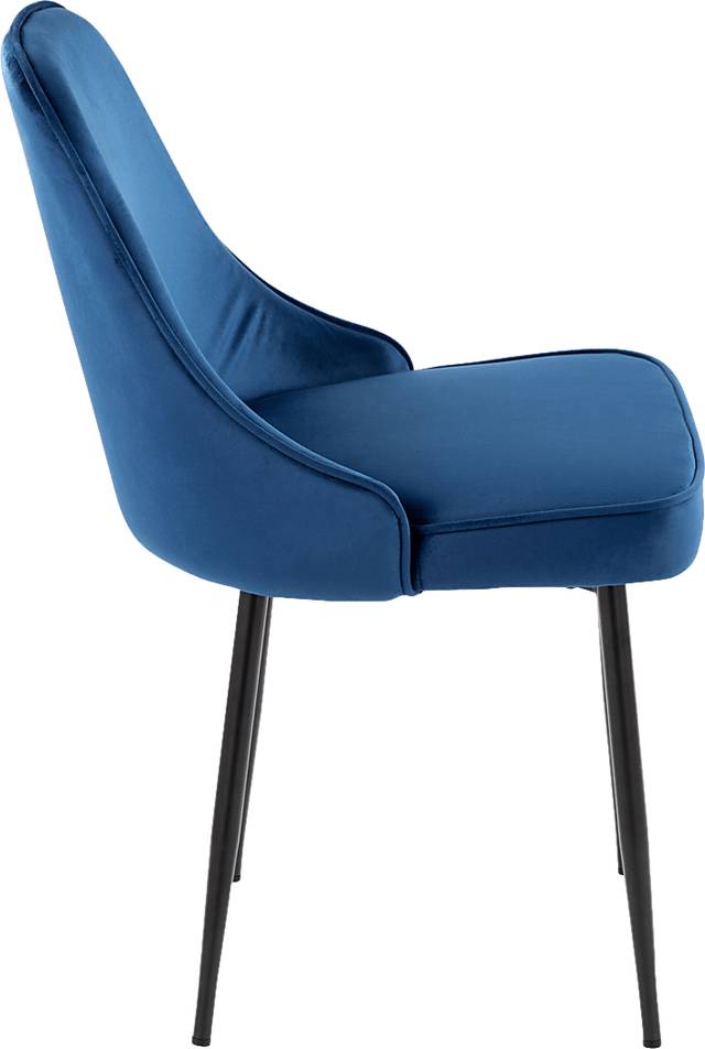 Clovis III Navy Dining Chair, Set of 2 - Thumbnail - Image 5