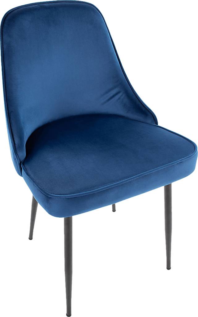 Clovis III Navy Dining Chair, Set of 2 - Thumbnail - Image 7