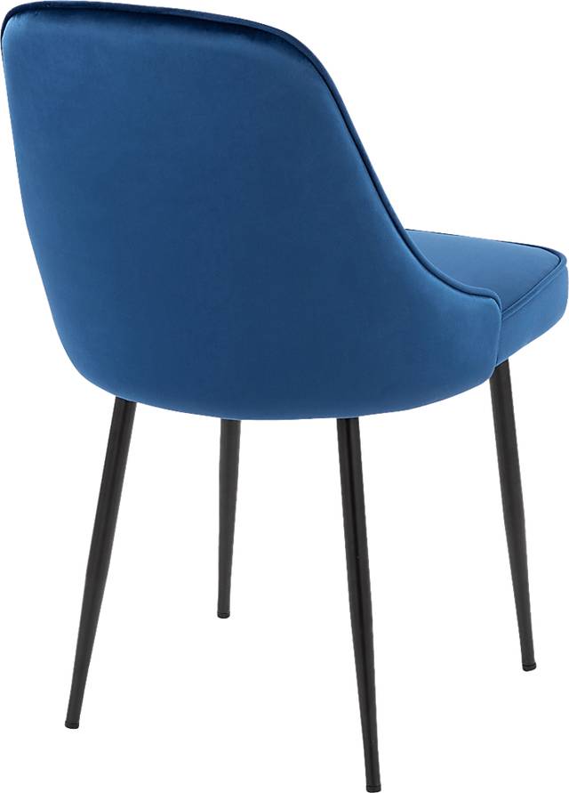 Clovis III Navy Dining Chair, Set of 2 - Thumbnail - Image 8