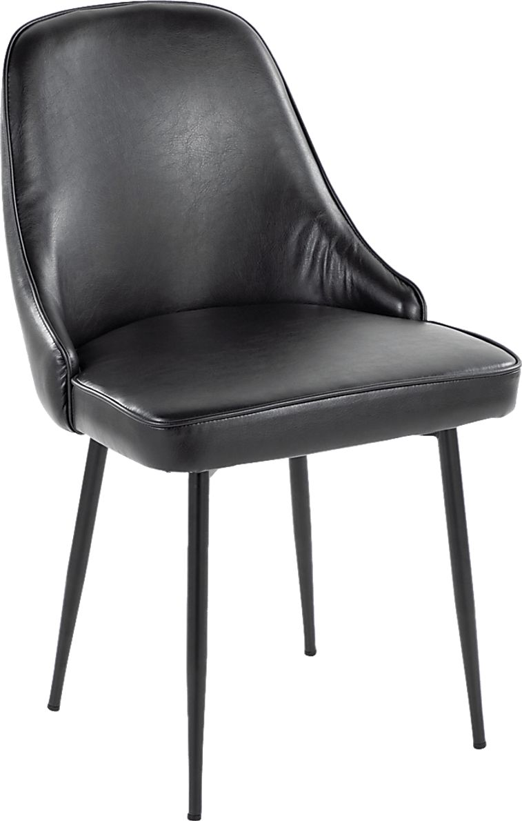 Clovis IV Black Dining Chair, Set of 2