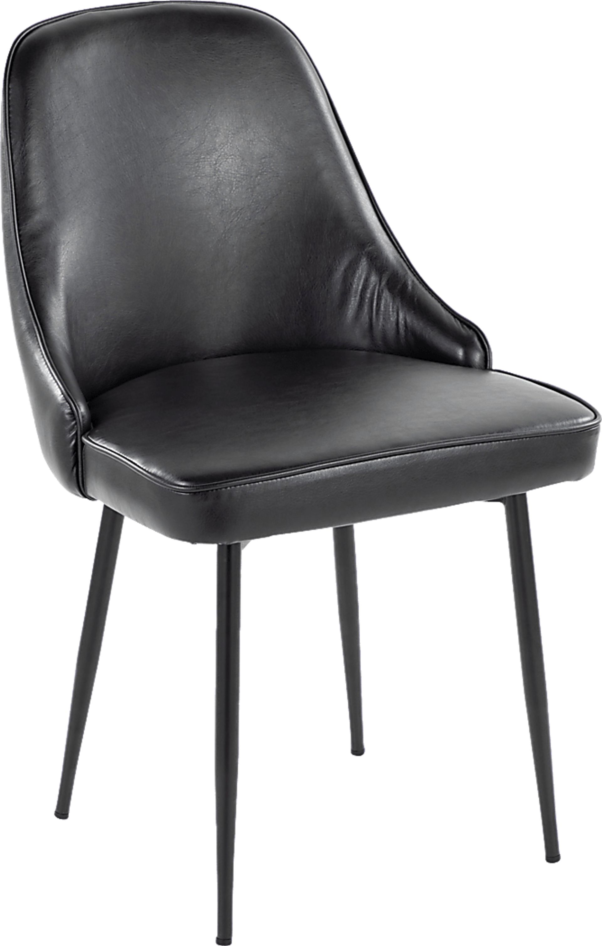 Clovis IV Black Dining Chair, Set of 2 - Image 3