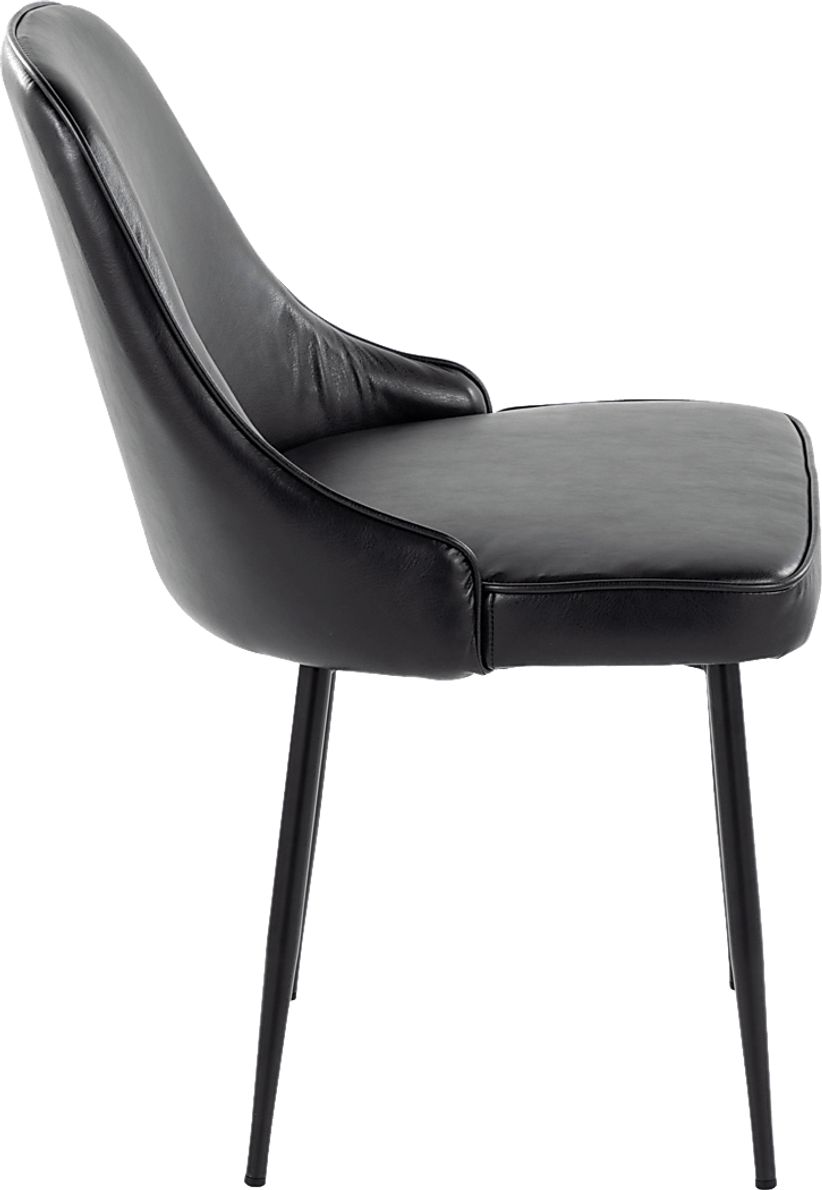 Clovis IV Black Dining Chair, Set of 2