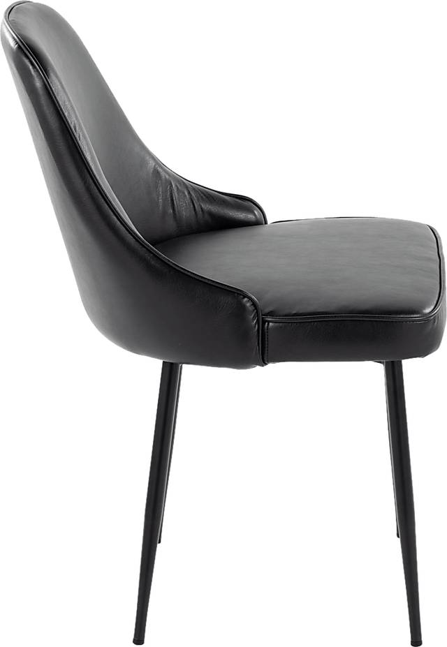 Clovis IV Black Dining Chair, Set of 2 - Thumbnail - Image 5