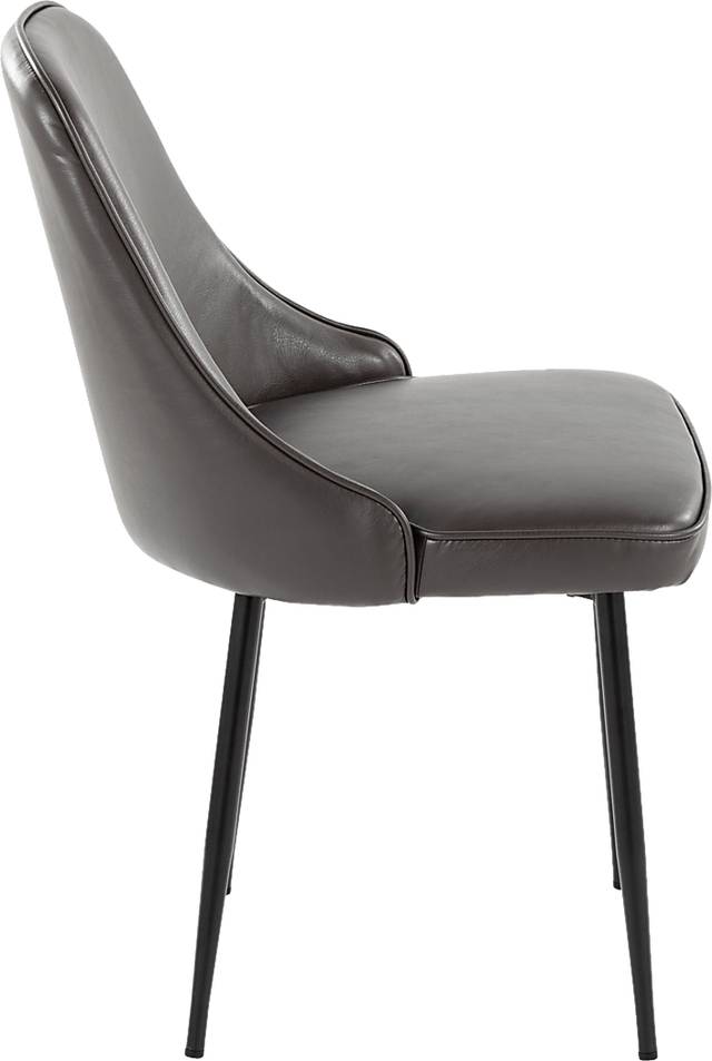 Clovis IV Gray Dining Chair, Set of 2 - Thumbnail - Image 2