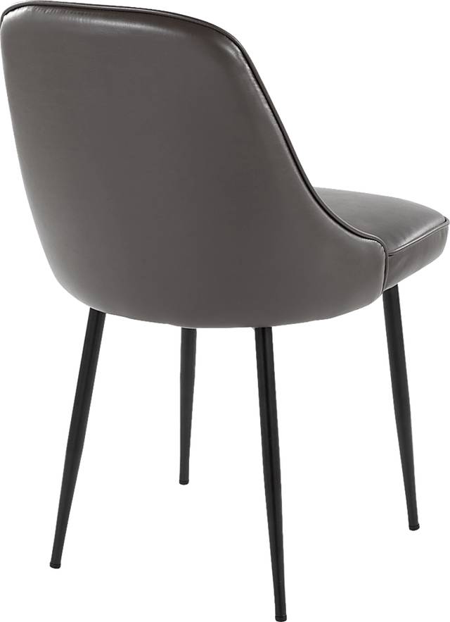 Clovis IV Gray Dining Chair, Set of 2 - Thumbnail - Image 3
