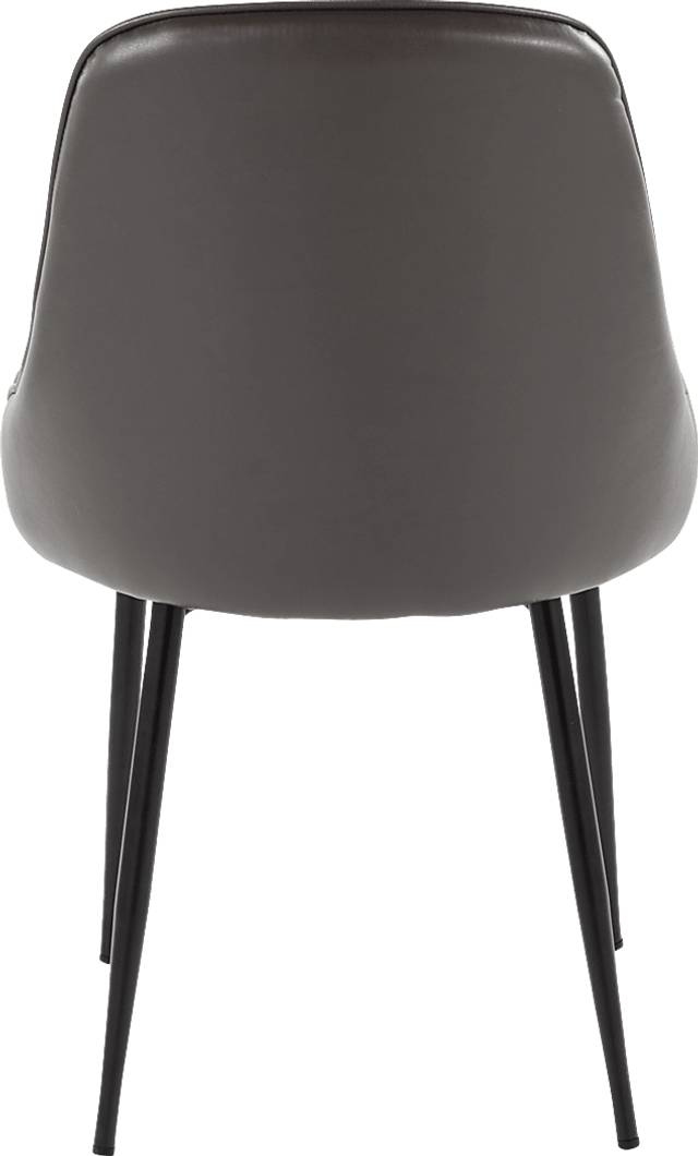Clovis IV Gray Dining Chair, Set of 2 - Thumbnail - Image 4