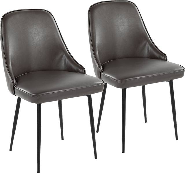 Clovis IV Gray Dining Chair, Set of 2 - Thumbnail - Image 1