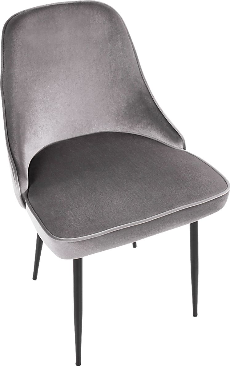 Clovis Silver Dining Chair, Set of 2
