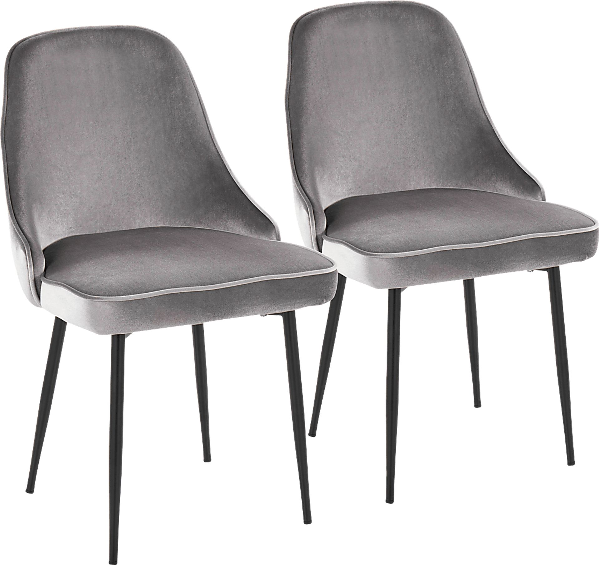 Clovis Silver Dining Chair, Set of 2 - Image 1
