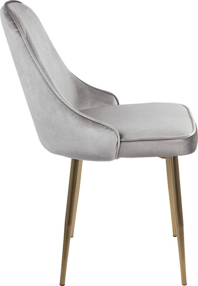 Clovis Silver Dining Chair, Set of 2 - Thumbnail - Image 3