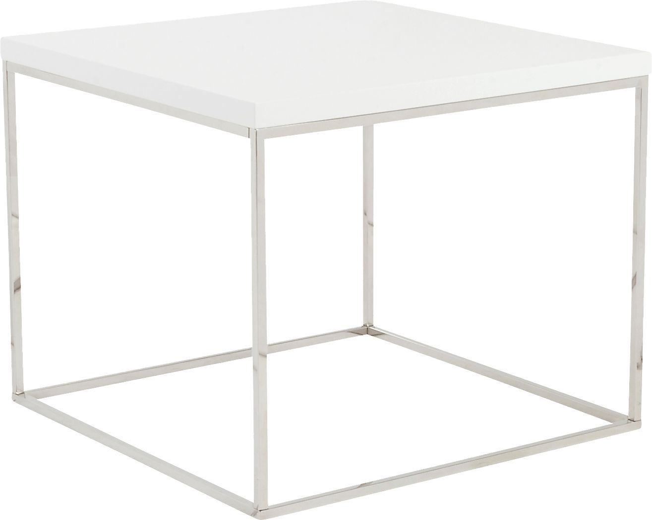 Clower White Side Table - Thumbnail 2