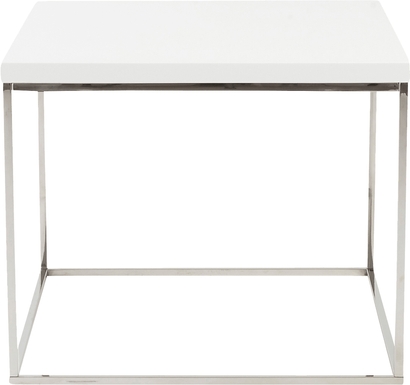 Clower White Side Table