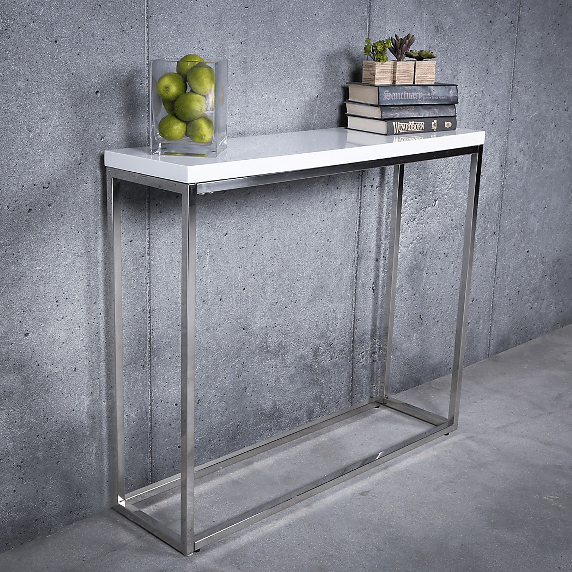 Clower White Sofa Table - Image 2