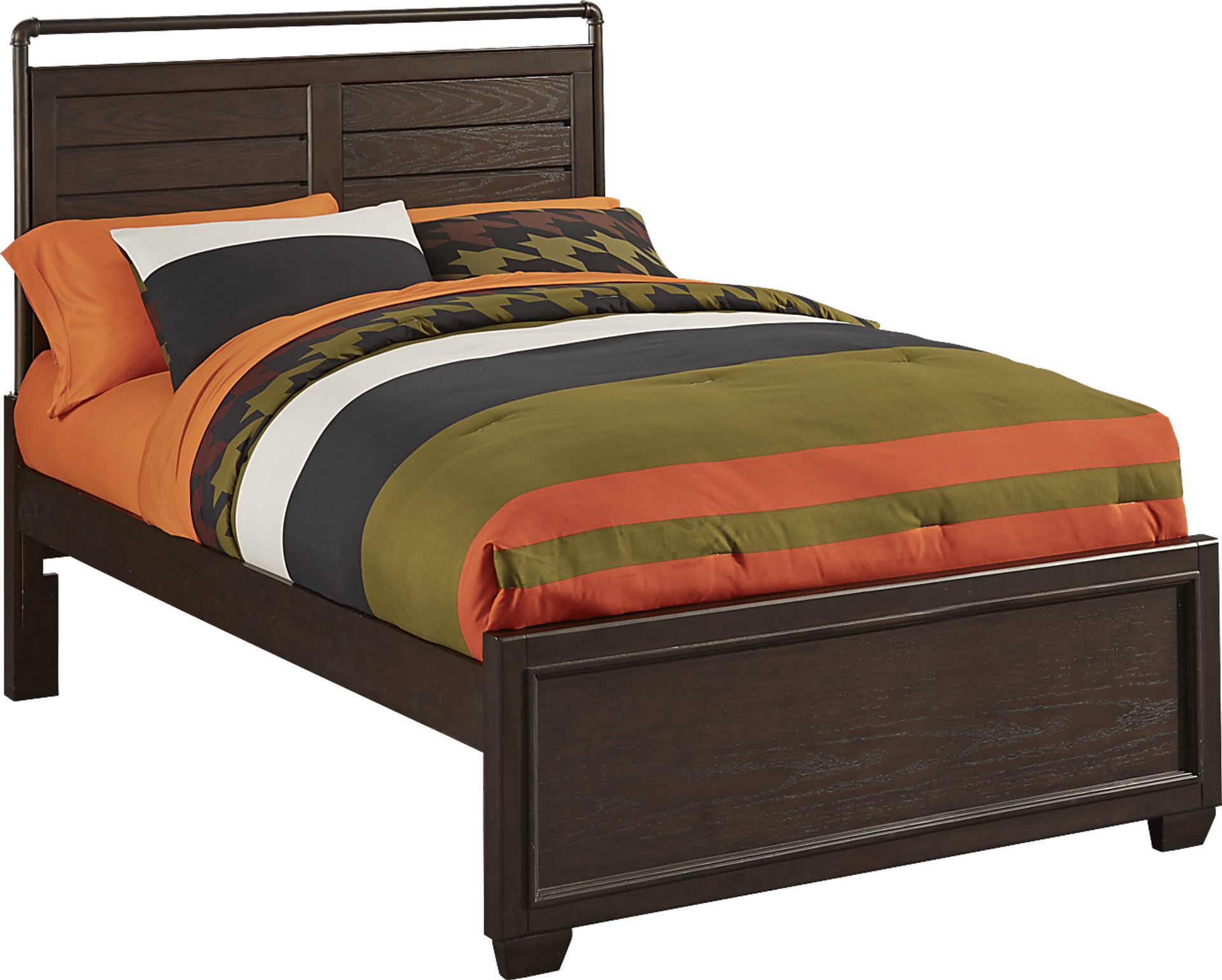 Clubhouse Chocolate 3 Pc Full Panel Bed - Image 1