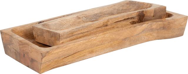 Clybourn Brown Tray, Set of 2 - Thumbnail - Image 9