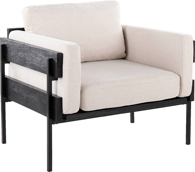 Clyburn II Cream Accent Chair - Thumbnail - Image 1