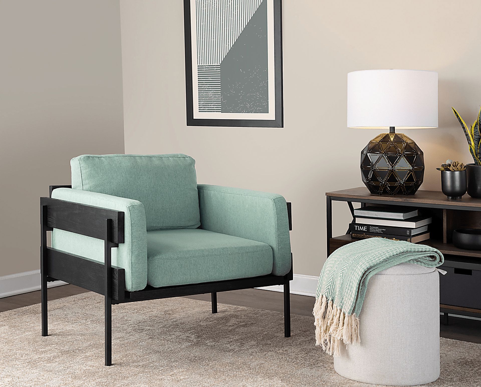 Clyburn II Green Accent Chair - Image 2