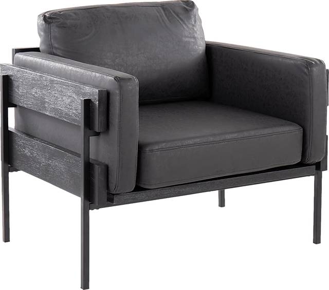 Clyburn IV Black Accent Chair - Thumbnail - Image 1