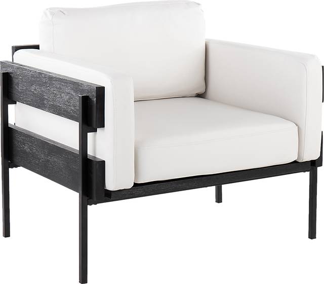 Clyburn IV White Accent Chair - Thumbnail - Image 1
