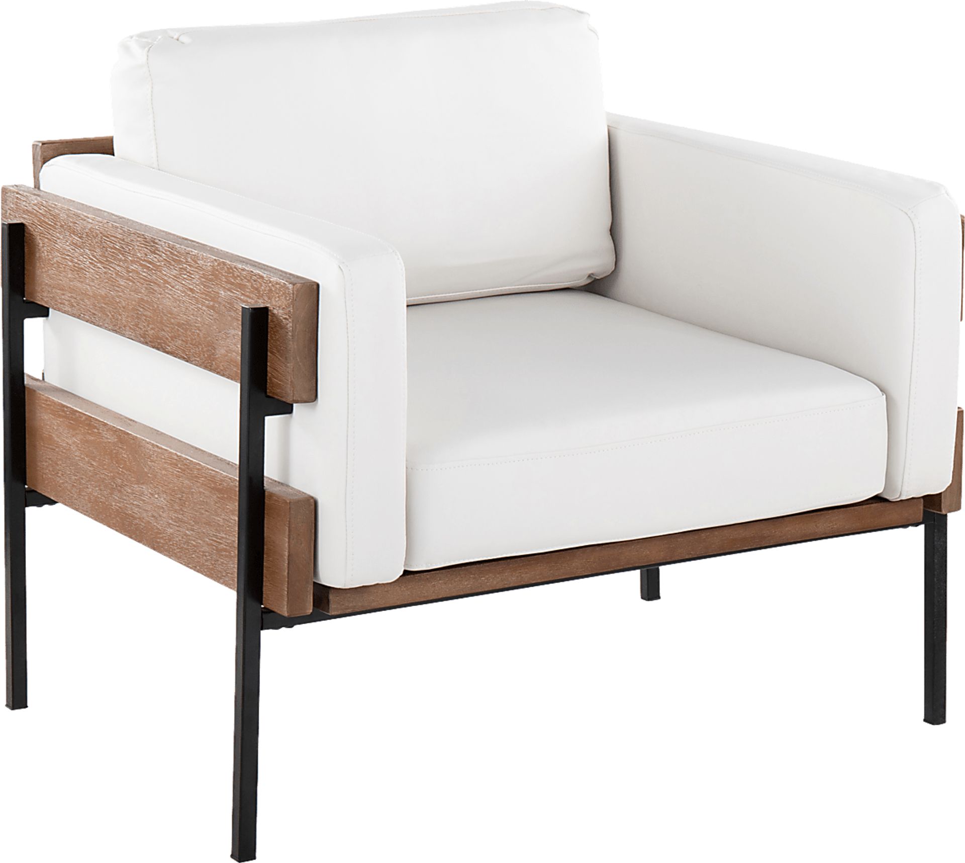 Clyburn V White Accent Chair - Image 1