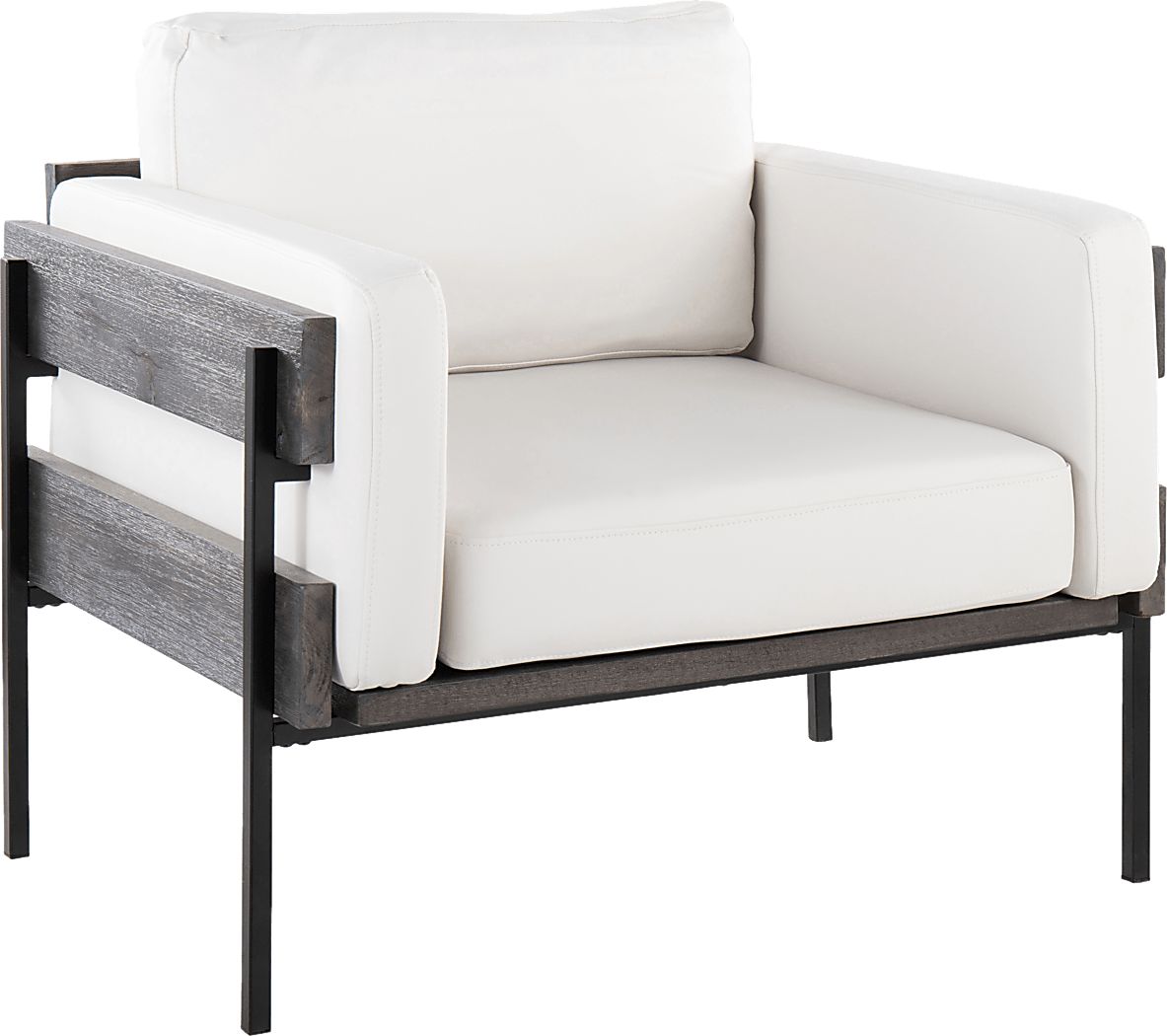 Clyburn VII White Accent Chair