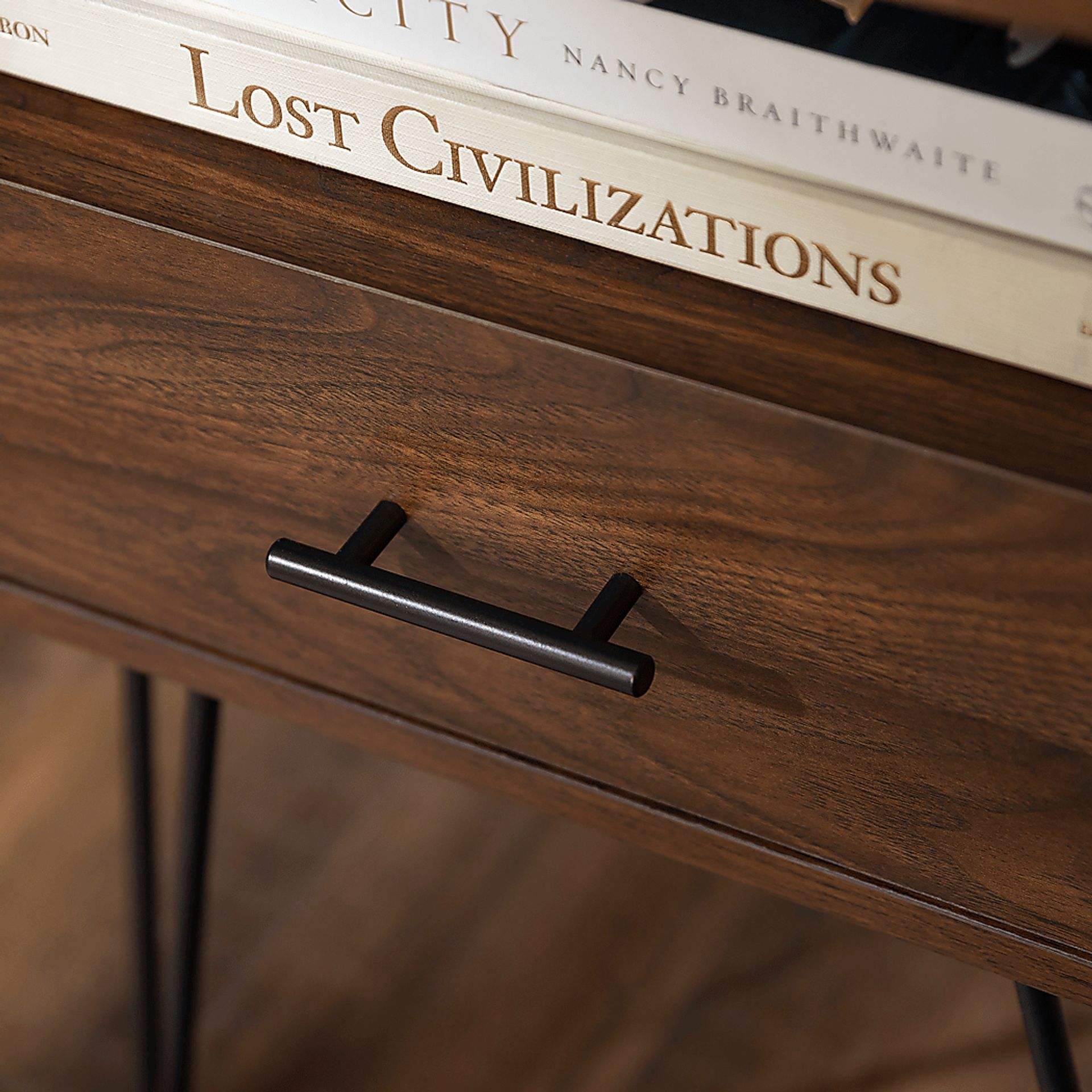 Clyburn Walnut Side Table - Image 5