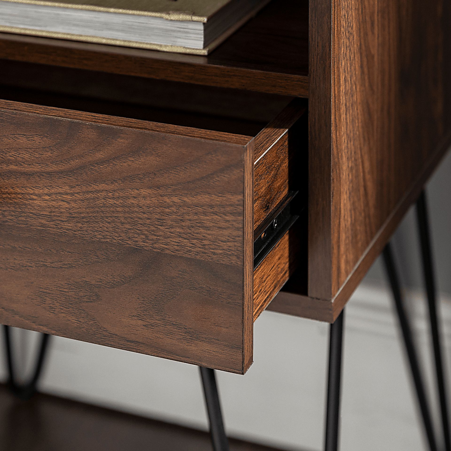 Clyburn Walnut Side Table - Image 6