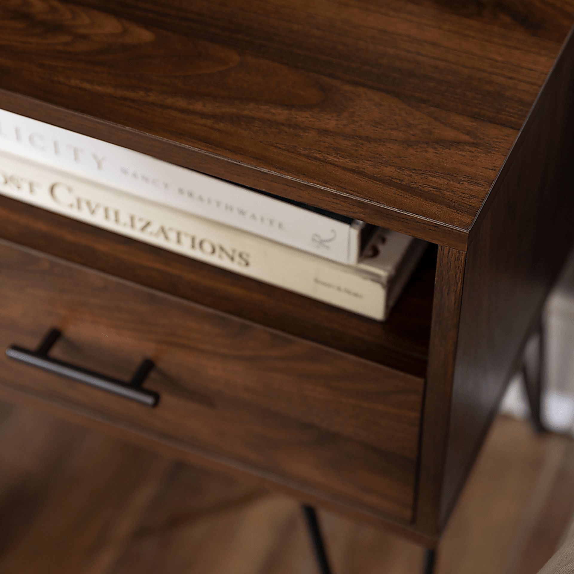 Clyburn Walnut Side Table - Image 7